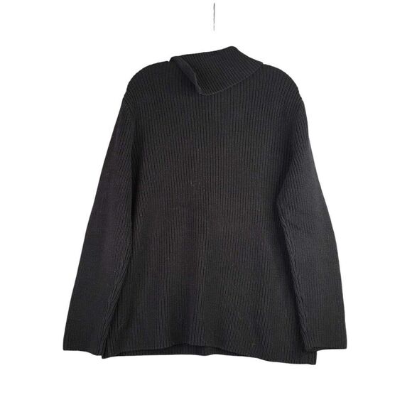 Polo Ralph Lauren LRL Sweater Pullover Women’s Size Medium M Black Chunky Knit - Picture 2 of 8